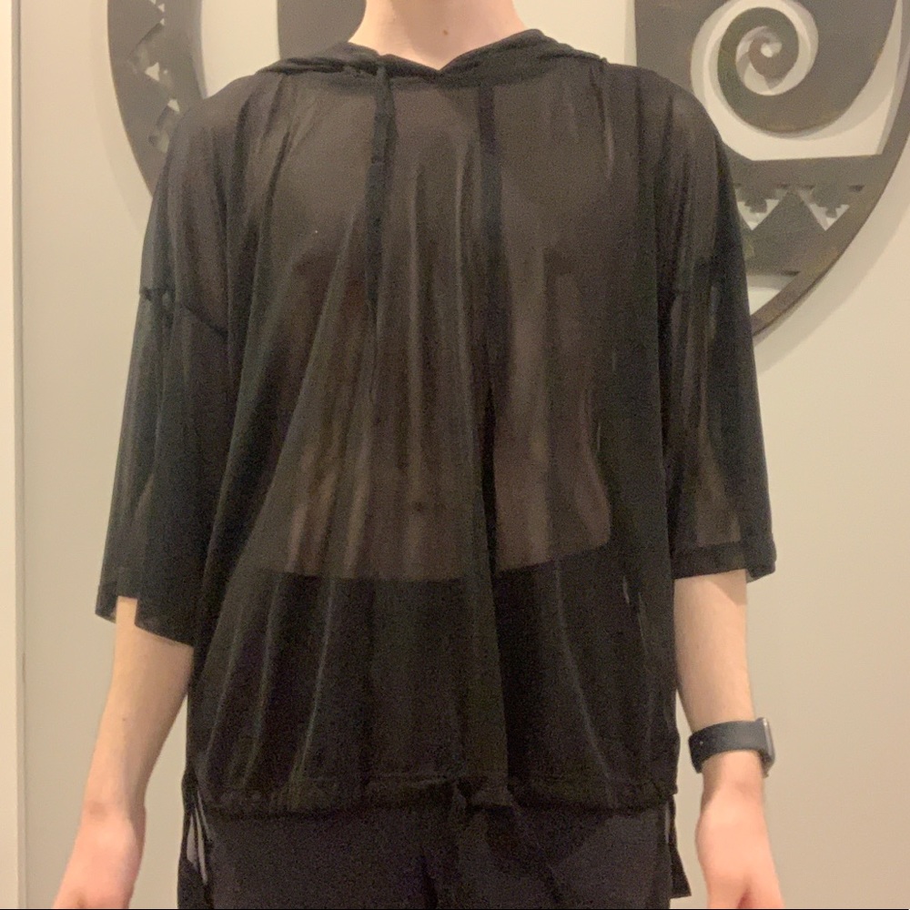 Forever21 sheer hoodie